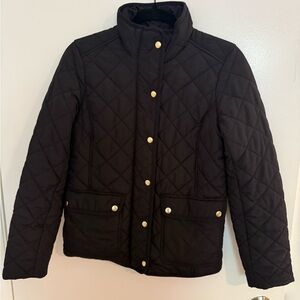 J.Crew black quilted